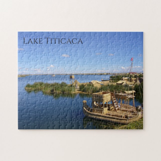 lake titicaca boats jigsaw puzzle (Horizontal)