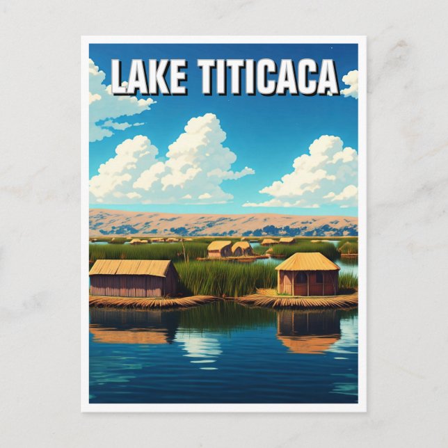 Lake Titicaca Floating Islands Postcard (Front)