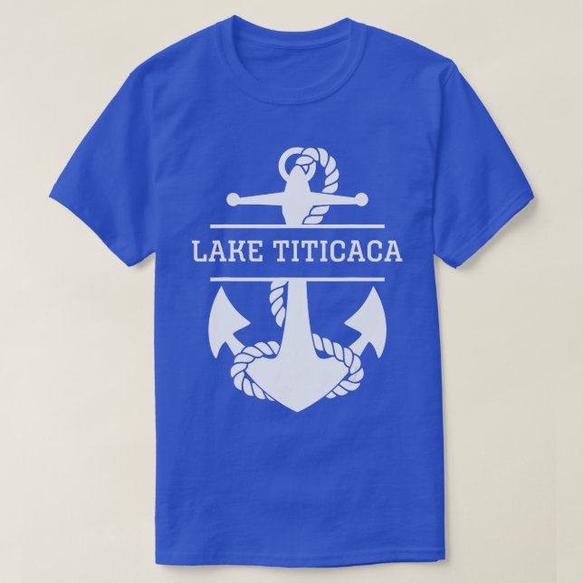 Lake Titicaca Peru Bolivia Nautical   1  T-Shirt (Design Front)