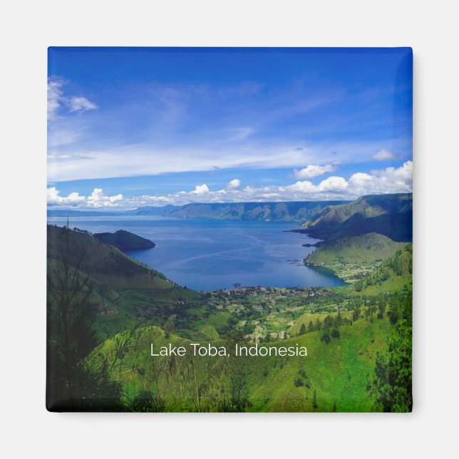 Lake Toba, Indonesia scenic photograph Magnet (Front)