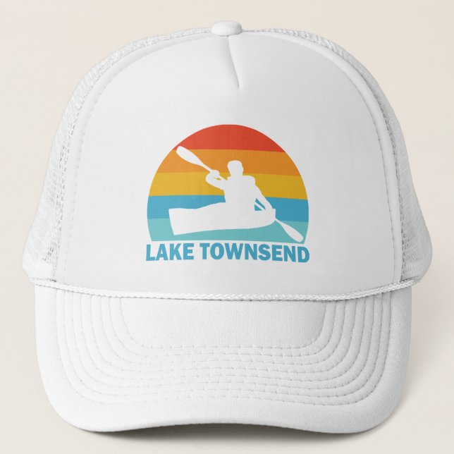 Lake Townsend North Carolina Kayak Trucker Hat (Front)