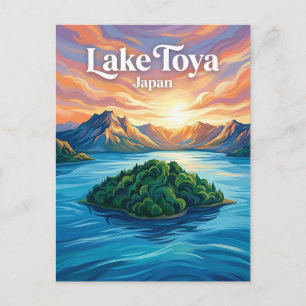 Lake Toya Japan Postcard