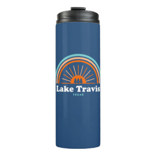 Lake Travis Austin Texas Rainbow Thermal Tumbler