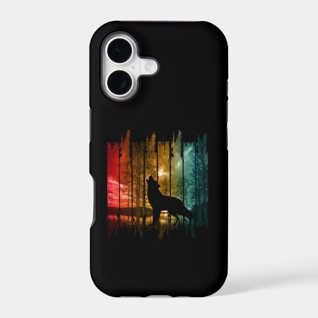 LAKE TREES WOLF HOWLING (Back)