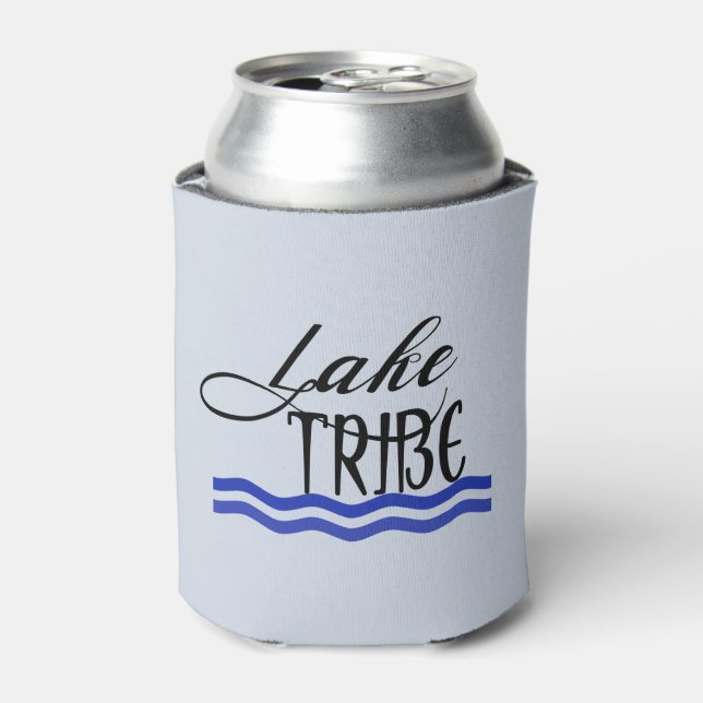 Lake Tribe Friends Bachelorette Weekend trip Can Cooler (Can Front)