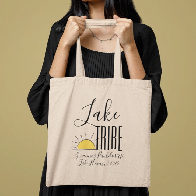 Lake Tribe Girl's Trip Bachelorette Vacation Tote Bag (Creator Uploaded)