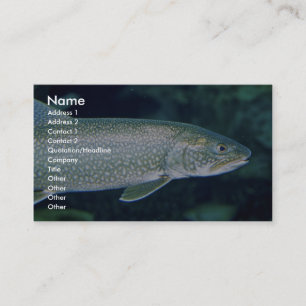 Lake Trout Business Card