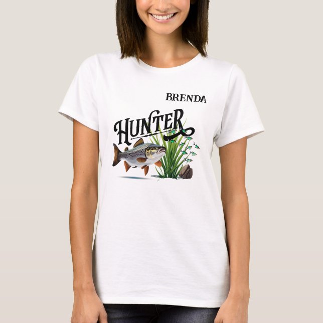 Lake Trout on the Hunt Women's  T-Shirt (Front)