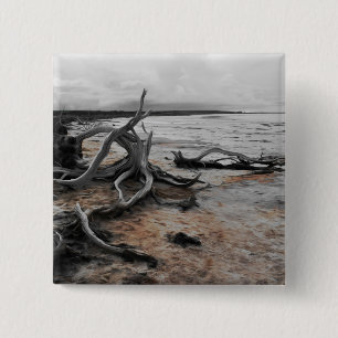 Lake Tyrrell Natural Forces 15 Cm Square Badge