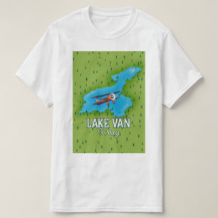 Lake Van Turkey Map T-Shirt