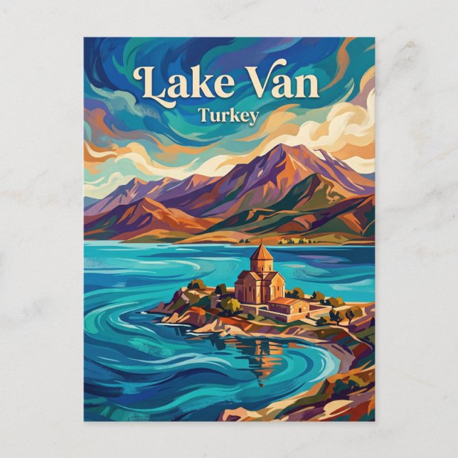 Lake Van Turkey Postcard (Front)