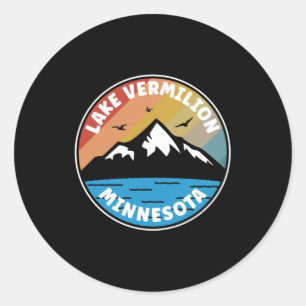 Lake Vermilion - Minnesota Vintage Classic Round Sticker