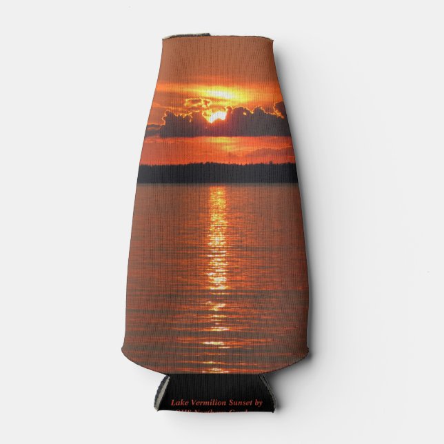 Lake Vermilion Sunset Bottle Cooler (Front)
