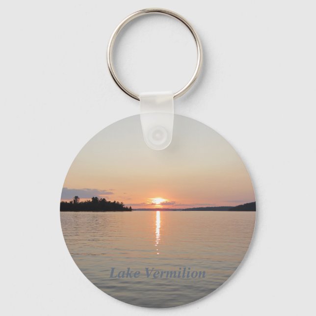 Lake Vermilion Sunset Key Ring (Front)