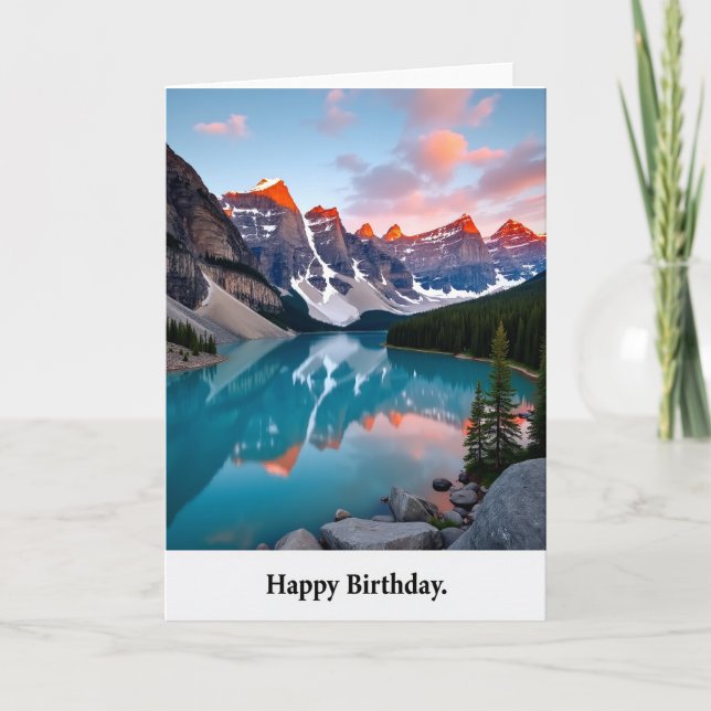 Lake View Birthday Card (Front)