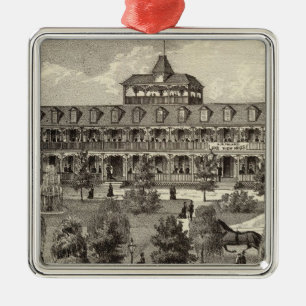 Lake View House in Asbury Park, NJ Metal Tree Decoration