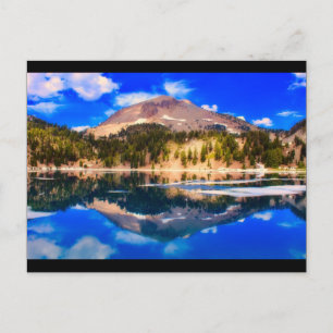 Lake View Lassen Volcanic National Park Postcard