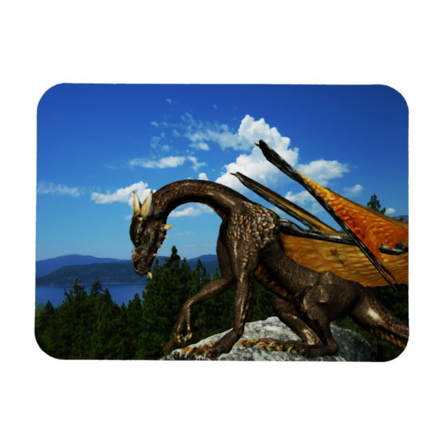 Lake View Vinyl Magnet (Horizontal)