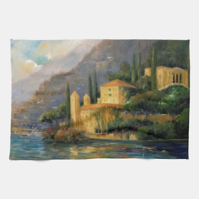 Lake Villa Tea Towel (Horizontal)