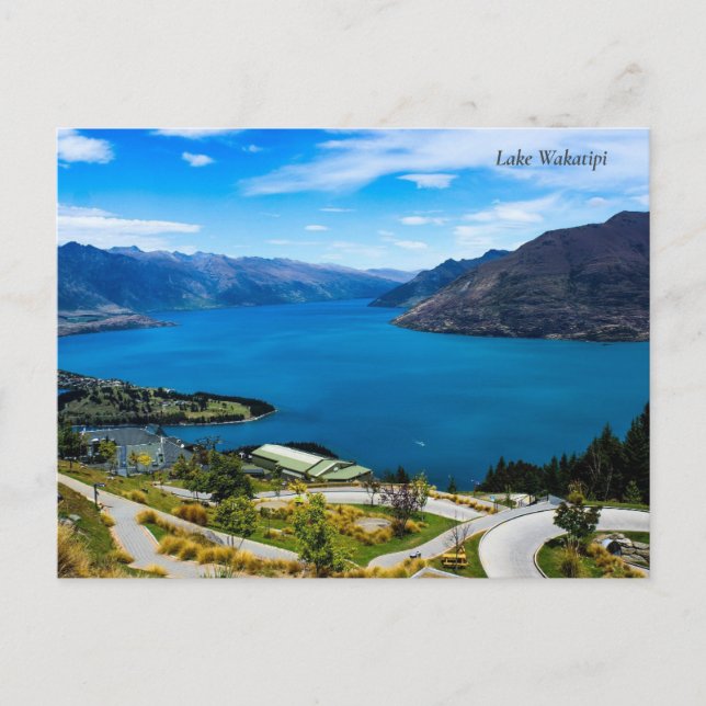Lake Wakatipi -  New Zealand  Holiday Postcard (Front)