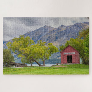 Lake Wakatipu Landscape Glenorchy New Zealand Jigsaw Puzzle