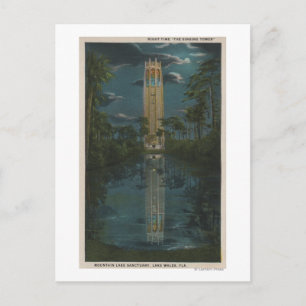 Lake Wales, FL - View of Mt. Lake & Singing Postcard