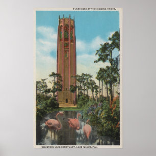 Lake Wales, FL - View of Singing Poster