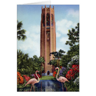 Lake Wales Florida Bok Singing Tower and Flamingos