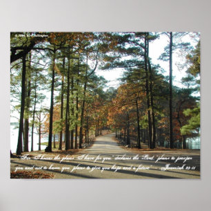 Lake Walk—Jeremiah 29:11 Poster