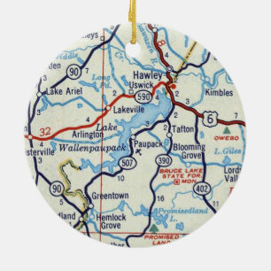 Lake Wallenpaupack Ceramic Ornament