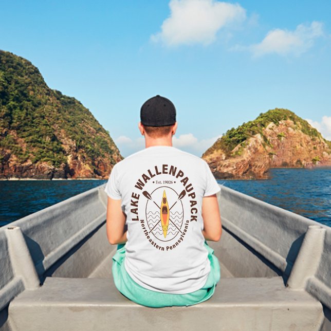 Lake Wallenpaupack Pennsylvania Kayaking Fishing T-Shirt (Creator Uploaded)