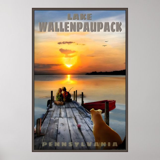 Lake Wallenpaupack Wayne County Pennsylvania Poster (Front)