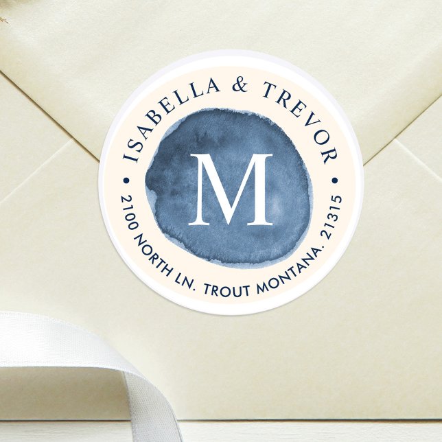 Lake Water Stain | Monogram Envelope Seal (Creator Uploaded)