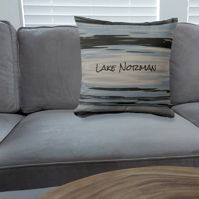 Lake Water Striped customisable Throw Pillow (Creator Uploaded)