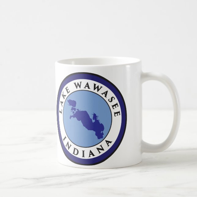 Lake Wawasee, Indiana Coffee Mug (Right)