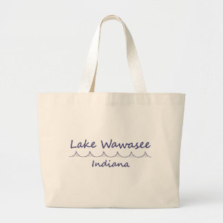 Lake Wawasee, Indiana Large Tote Bag