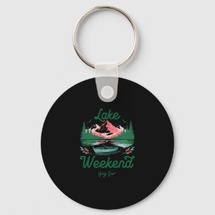 Lake Weekend Vacation Trip Big Sur California Key Ring