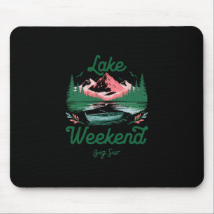 Lake Weekend Vacation Trip Big Sur California  Mouse Pad