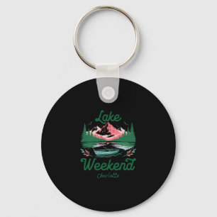 Lake Weekend Vacation Trip Charlotte North Carolin Key Ring
