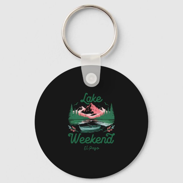 Lake Weekend Vacation Trip El Paso Texas  Key Ring (Front)