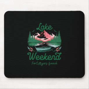 Lake Weekend Vacation Trip Fort Myers Florida Mouse Pad