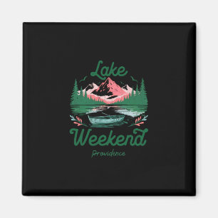 Lake Weekend Vacation Trip Providence Rhode Island Magnet
