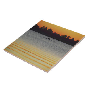 Lake Wendouree Calm Before Nightfall Ceramic Tile