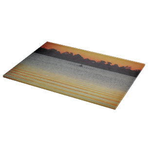 Lake Wendouree Calm Before Nightfall Cutting Board