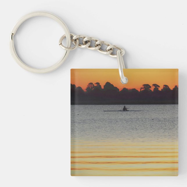 Lake Wendouree Calm Before Nightfall Key Ring (Front)