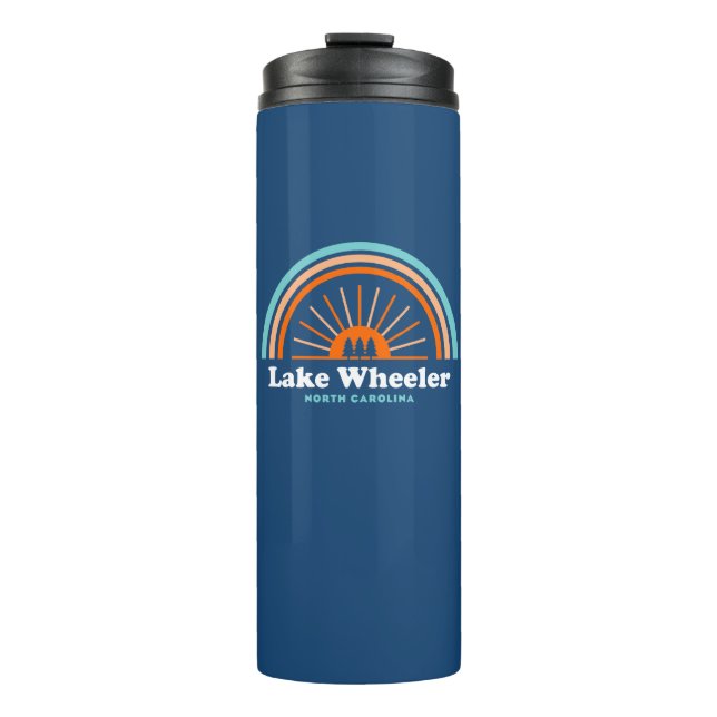 Lake Wheeler North Carolina Rainbow Thermal Tumbler (Front)