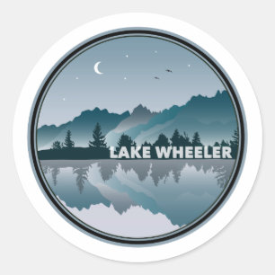 Lake Wheeler North Carolina Reflection Classic Round Sticker
