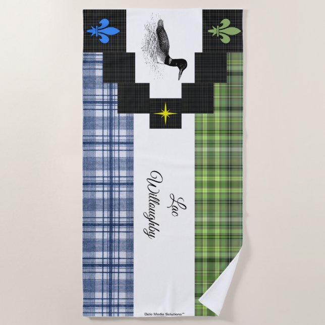 Lake Willoughby Beach Towel (Front)