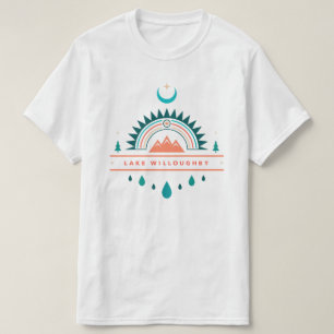 LAKE WILLOUGHBY boho rainbow moon T-Shirt