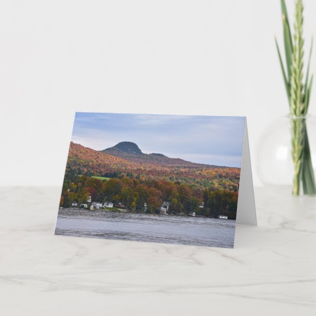 Lake Willoughby, Vermont, in Autumn Card (Front)